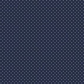 Cotton fabric Petit dots navy