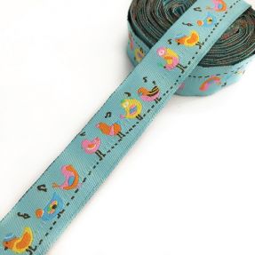 Ribbons Bird song light blue