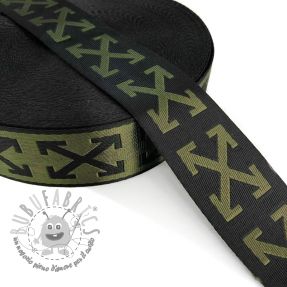 Cinghia 3,5 cm Cross olive