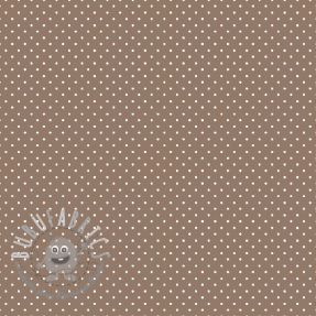 Tessuto di cotone Petit dots taupe