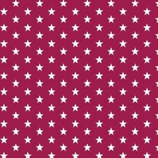 Cotton fabric Petit stars cerise