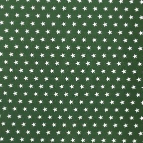 Cotton fabric Petit stars dark green