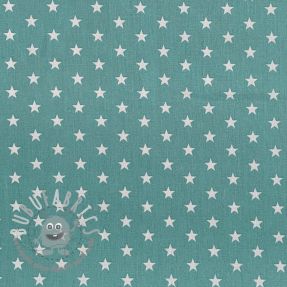 Tessuto di cotone Petit stars fresh sage