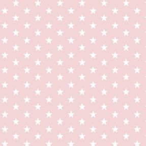 Cotton fabric Petit stars light rose