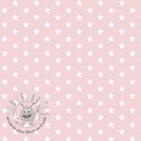 Tessuto di cotone Petit stars light rose