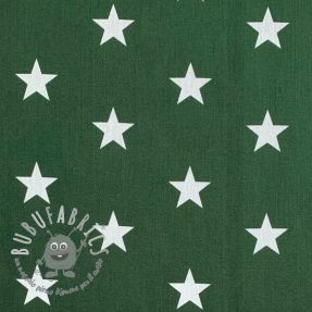 Tessuto di cotone Stars dark green