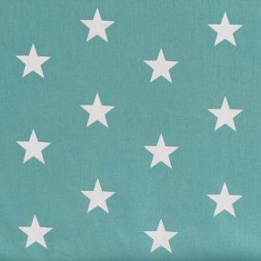 Cotton fabric Stars fresh sage