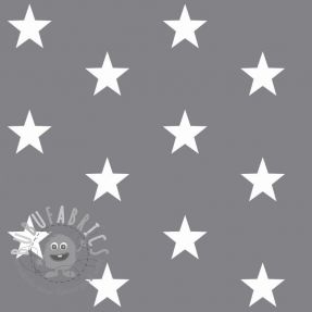 Tessuto di cotone Stars grey