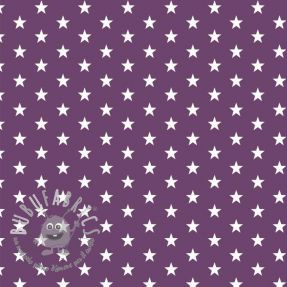 Tessuto di cotone Petit stars purple