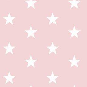 Cotton fabric Stars light rose