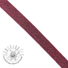 Bordo obliquo LUREX dark pink