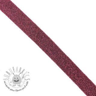 Bordo obliquo LUREX dark pink