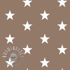 Tessuto di cotone Stars taupe