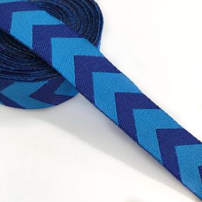 Ribbons Chevron cobalt