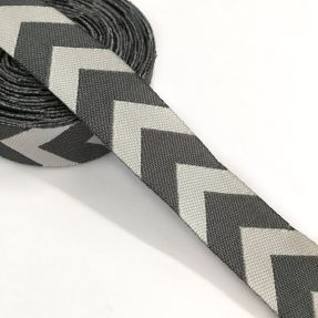 Ribbons Chevron grey