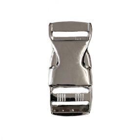 Metal Side Release Buckle 25 mm silver