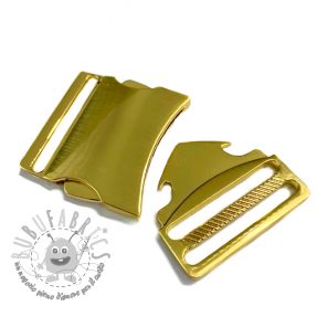 Fibbia a tre denti in metallo 40 mm gold