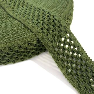 Elastic cotton binding 5 cm army