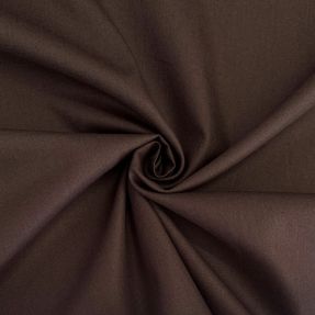 Cotton poplin dark brown