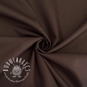 Popeline di cotone dark brown