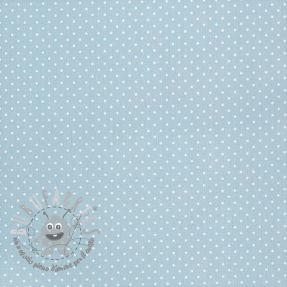 Tessuto di cotone Petit dots light blue