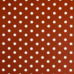 Cotton fabric Dots terra