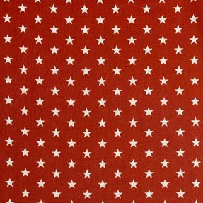 Cotton fabric Petit stars terra