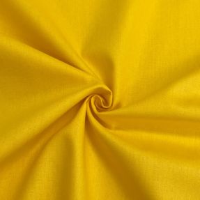 Cotton poplin GOTS yellow