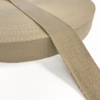 Cotton webbing 4 cm sand