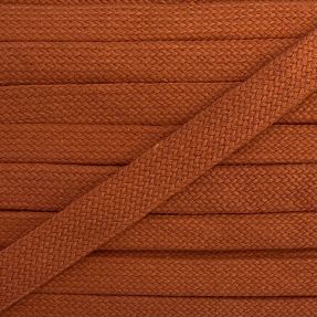 Cotton cord flat 17 mm dark orange