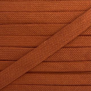 Cotton cord flat 17 mm dark orange