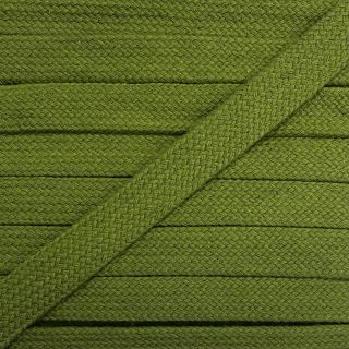 Cotton cord flat 17 mm olive green