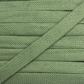 Cotton cord flat 17 mm dark old green