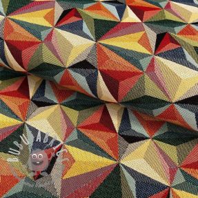 Tessuto decorativo GOBELIN Colourful triangles