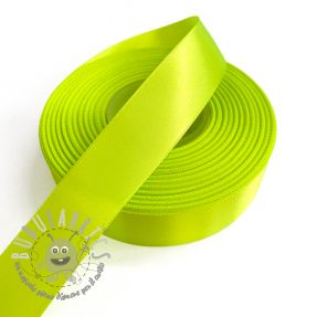 Nastro di raso doppio lato 25 mm neon yellow