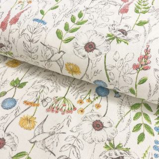 Decoration fabric premium Wildflower field