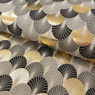 Decoration fabric Graphic scale metallic premium