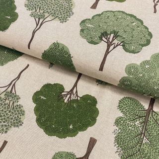 Decoration fabric Linenlook Forest trees