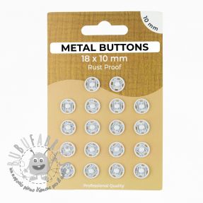 Bottone a pressione METAL 10 mm silver