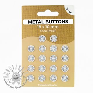 Bottone a pressione METAL 10 mm silver