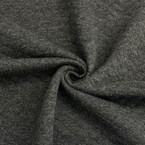 Stepped sweat fabric dark grey melange