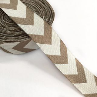 Ribbons Chevron beige