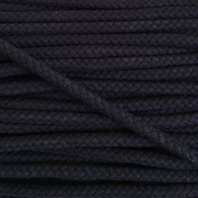 Cotton cord 8 mm dark blue