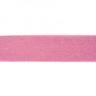 Elastic 5 cm glitter fuchsia