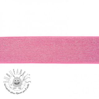 Elastico liscio 5 cm glitter fuchsia