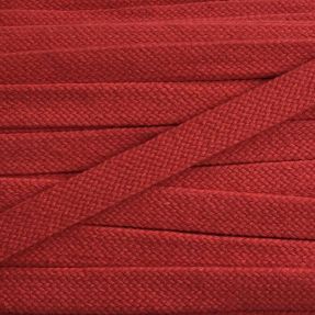 Cotton cord flat 20 mm red