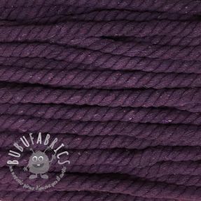 Cordino di cotone ritorto 12 mm purple