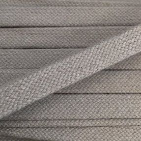 Cotton cord flat 20 mm light grey