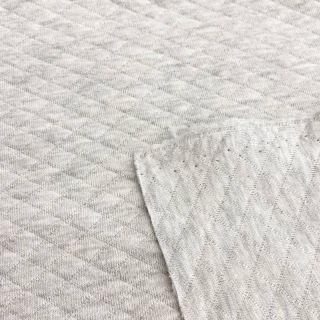 Stepped sweat fabric ecru melange