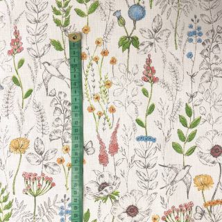 Decoration fabric premium Wildflower field